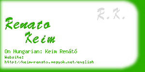 renato keim business card